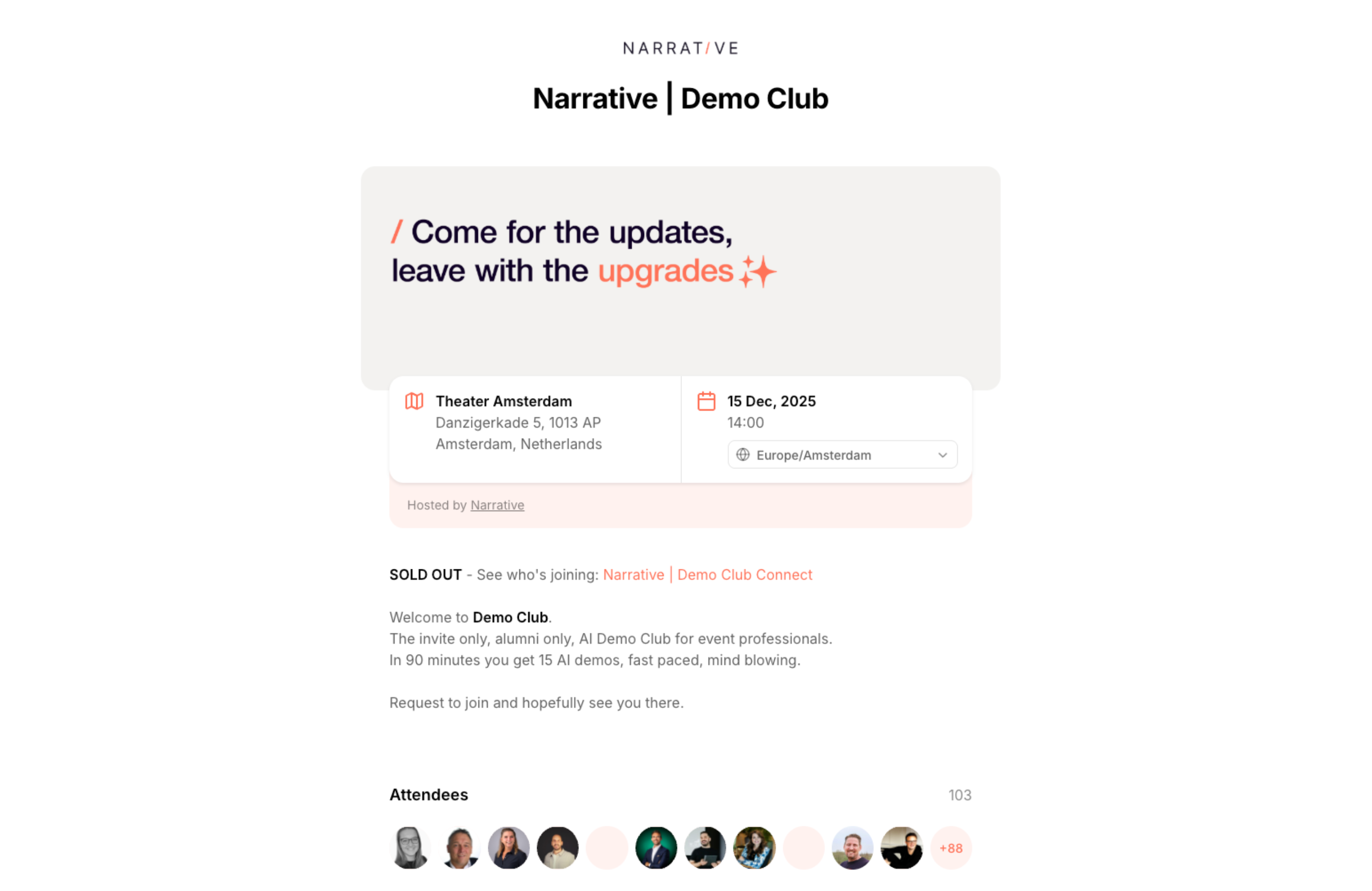 Event registration & access
