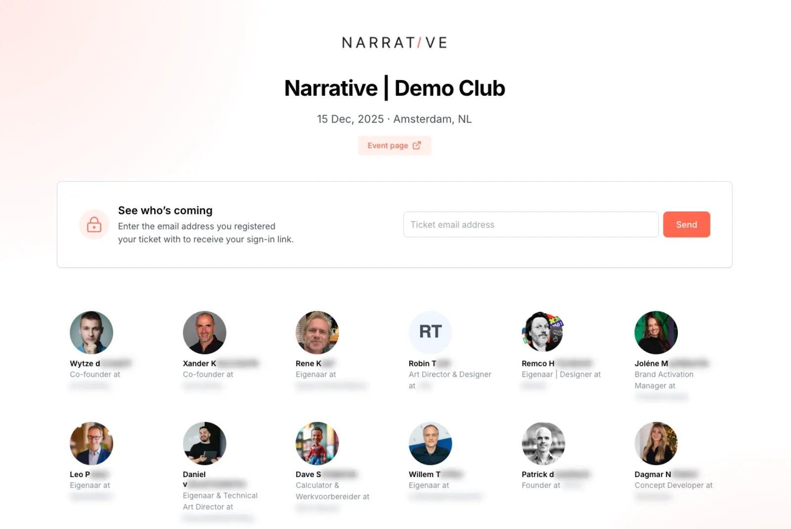 Who’s joining & attendee discovery