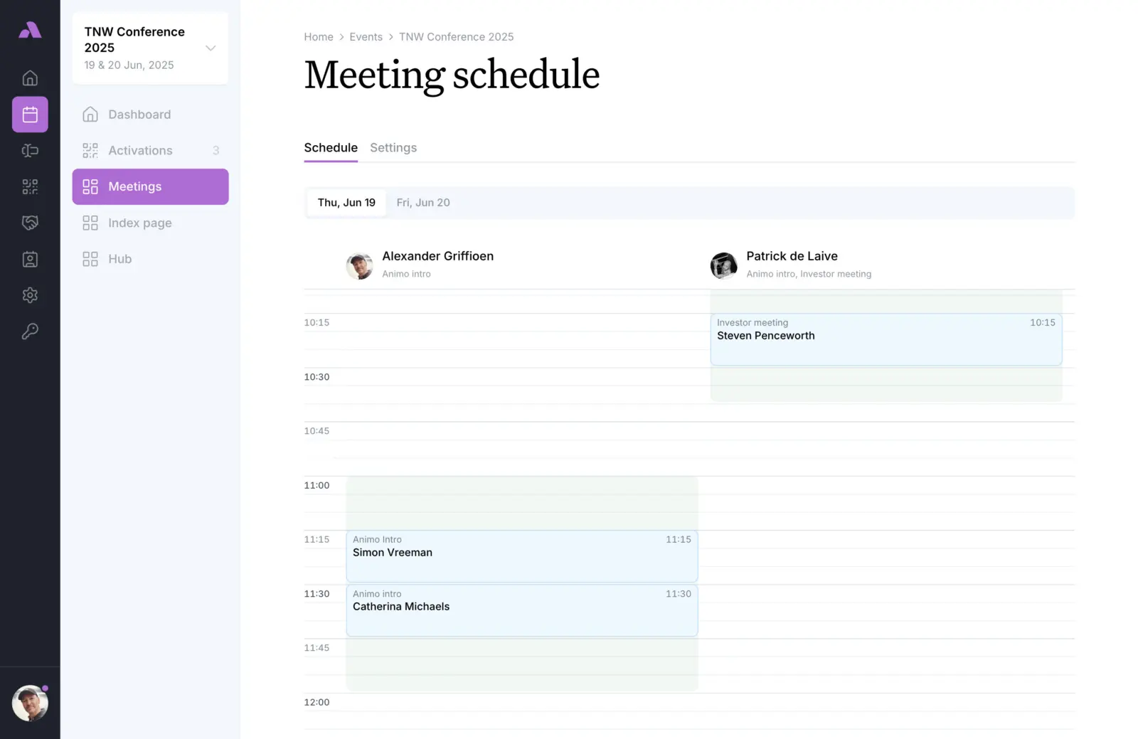 Your team, fully booked and fully aligned