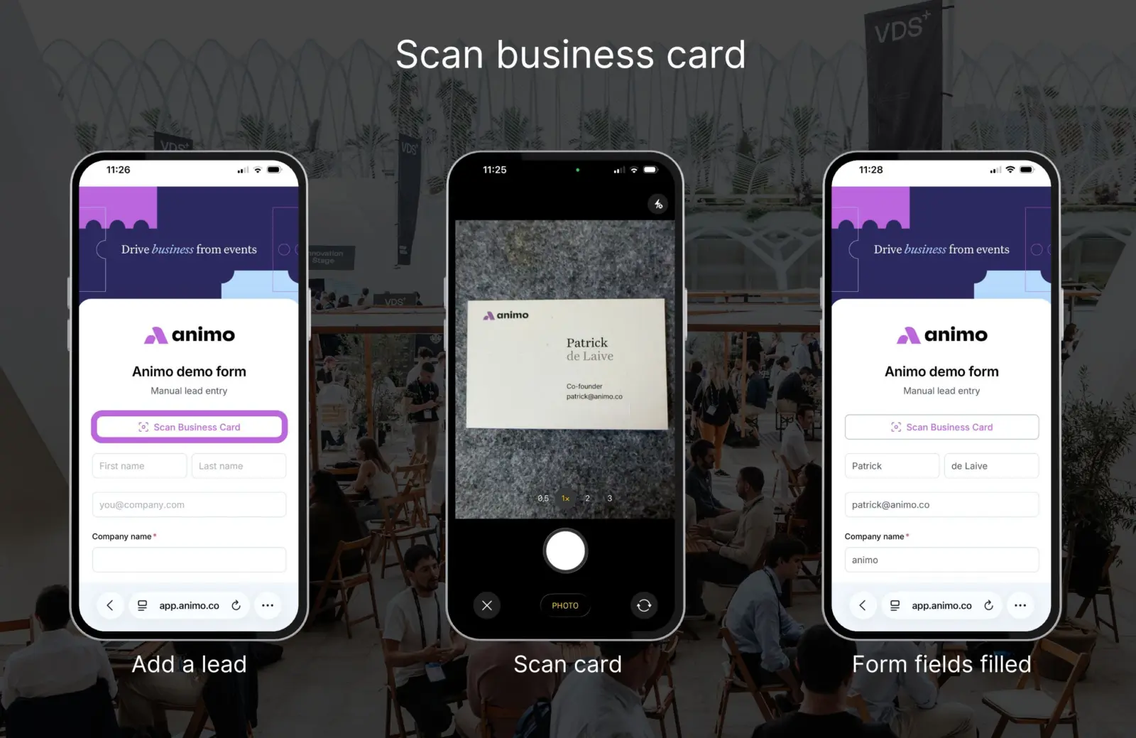 Scan business cards