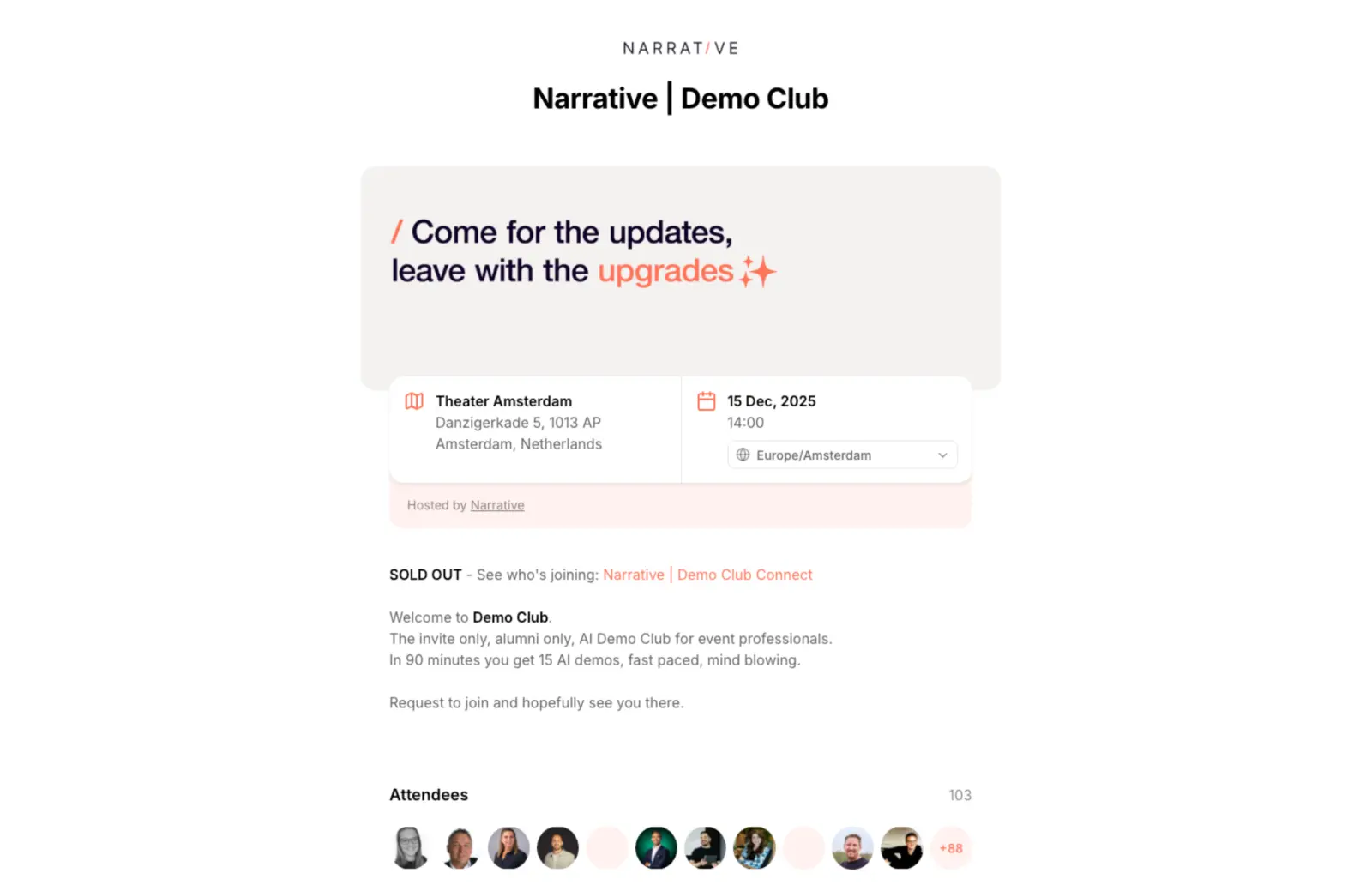 Event registration & access
