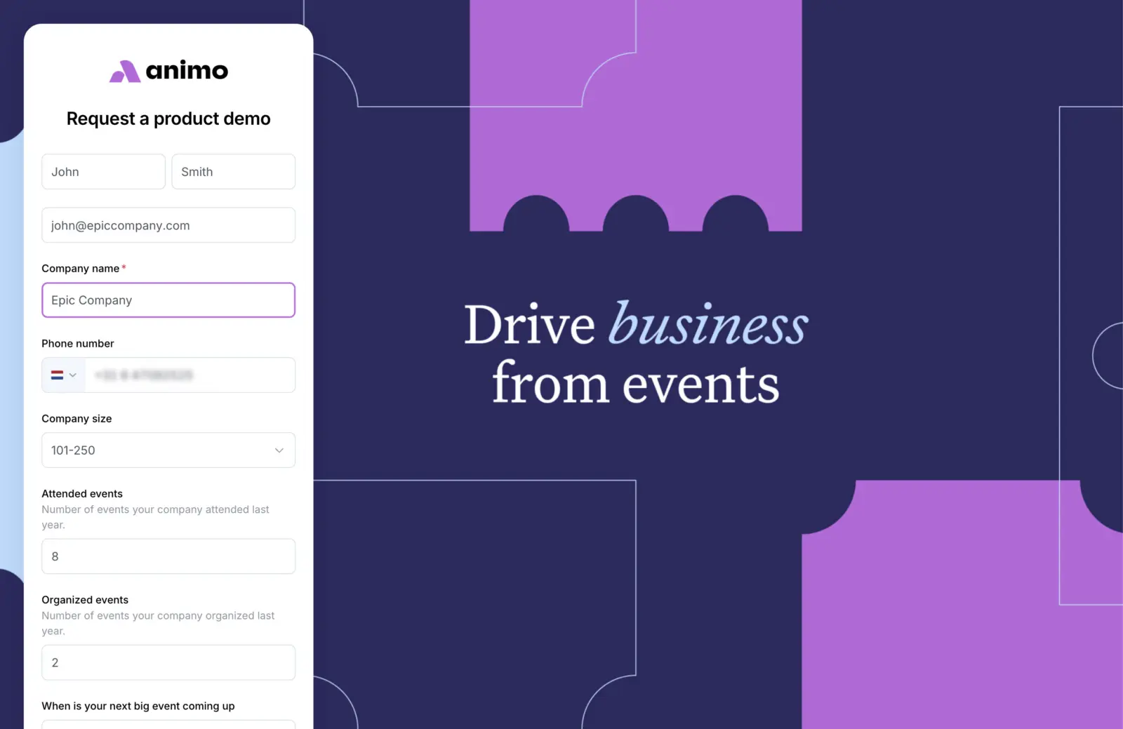 Custom lead capture forms