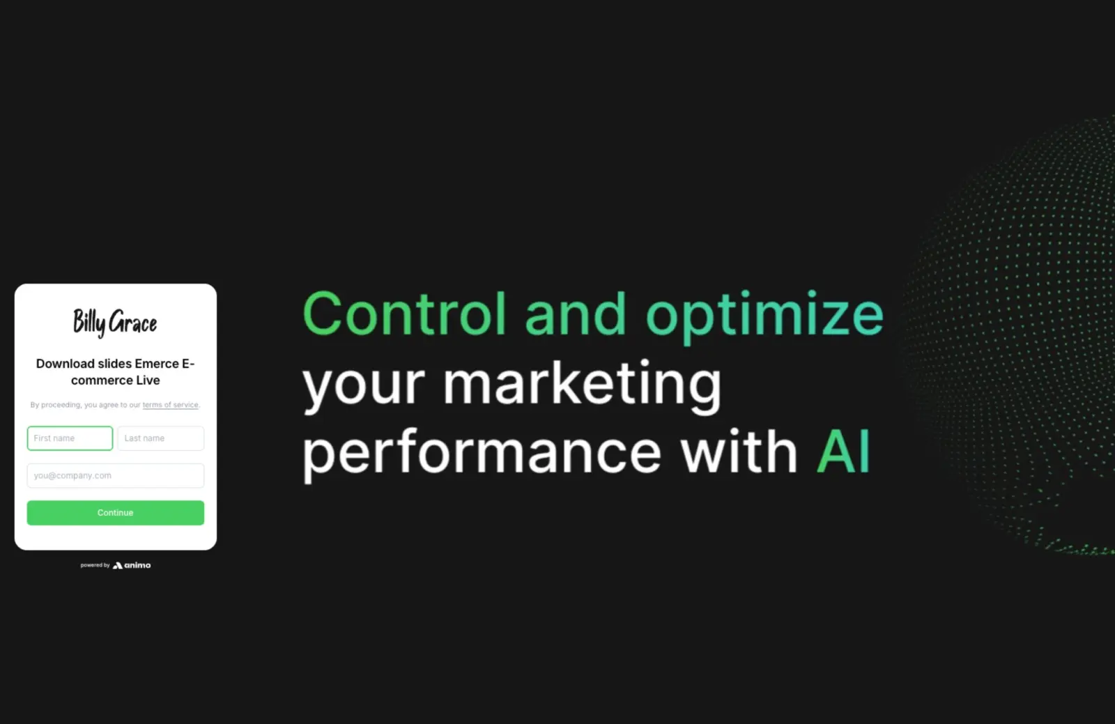 Lead capture, but beautiful